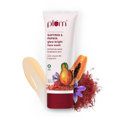 Plum Saffron and Papaya Glow Bright Face Wash - 100ml image