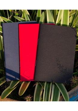 Pocket Book Black, Blue and Red Notebook 3-Pack image