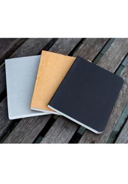 Pocket Series Black Gray Kraft Notebook 3-Pack image