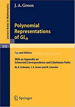 Polynomial Representations of GLn - Lecture Notes in Mathematics-830 image