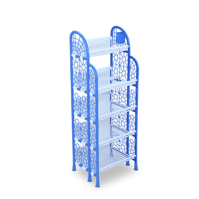 Popular Kitchen Rack 5 Step-SM Blue And White image