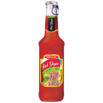 Popular Red Grape Fruit Drink Glass Bottle 250ml image