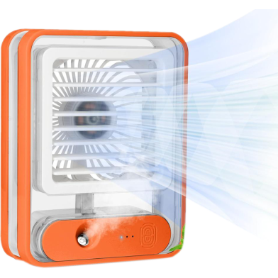 Portable Desktop Air Conditioner USB Mini Air Cooler Fan Water Cooling Fan with 3 Speed Spray Humidifier Purifier for Car Home image