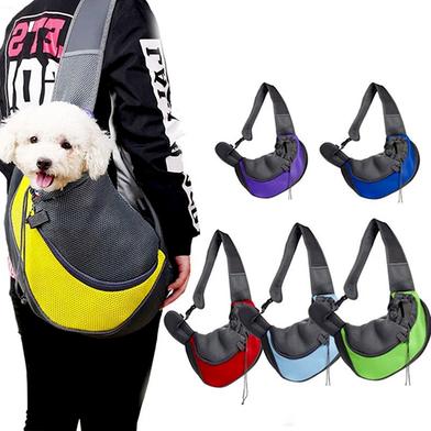 Portable Dog Bag Pet Bags Cat Carrier Travel Diagonal Shoulder Bag Adjustable Strap Breathable Mesh Pet Backpack Pet Supplies image