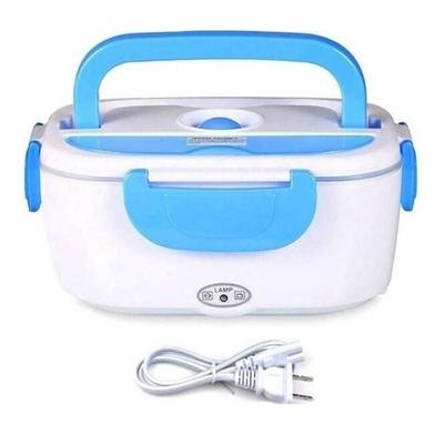 Blue and White Stainless Steel Lunch Box