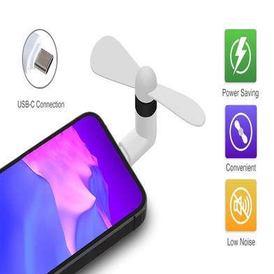 Portable Flexible Removable Mini USB Fan Type C Mobile Phone Cooling Fan image