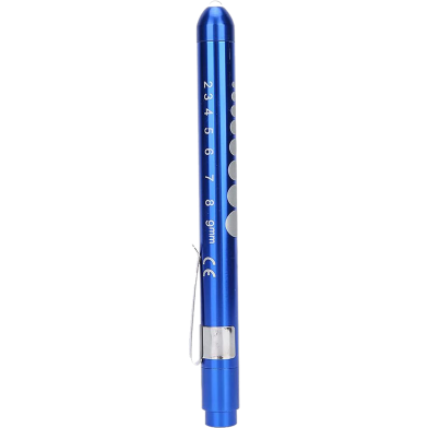 Portable LED Flashlight Work Light Medical First Aid Pen Light Torch Lamp With Pupil Gauge Measurements Doctor Nurse Diagnosis image