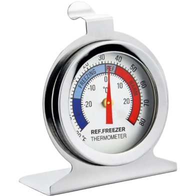 Portable Round Dial Kitchen Stainless Steel Freezer Refrigerator Thermometer image
