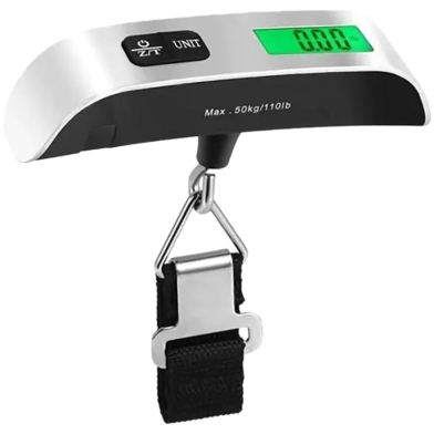 Portable Scale Mini Digital LCD Display Hanging Scale 50kg 10g Electronic Luggage Hanging Suitcase Travel Weighs Baggage Bag Weight Balance Tool image