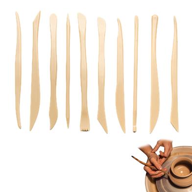 Pottery Tools For Beginners 10 Pcs Pottery And Polymer Tools Clay Sculpting Tools Set Air Dry Clay Tool Set For Pottery Craft image