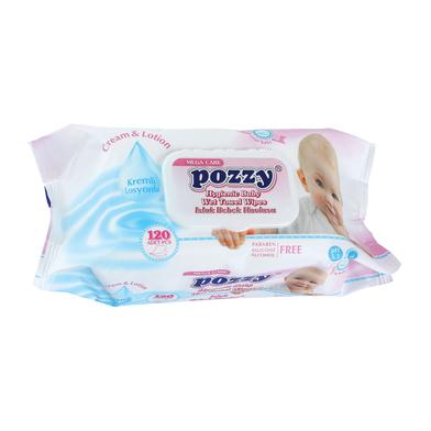 Pozzy Baby Wet Wipes -120 pcs image