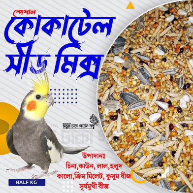 Premium Cockatiel Bird Seed Mix Washed and Clean Half kg image