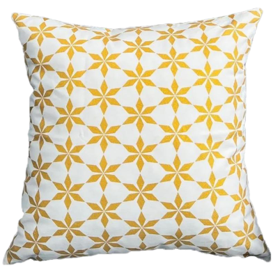 Premium Cotton Cushion Cover Gold Sparkle 18x18 Inch image