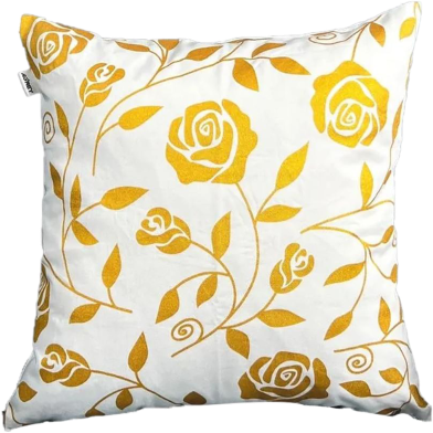 Premium Cotton Cushion Cover Gold Sparkle 18x18 Inch image