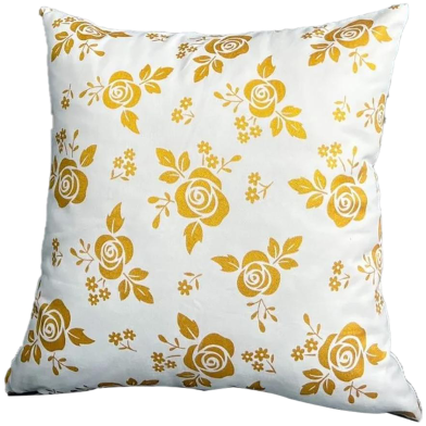 Premium Cotton Cushion Cover Gold Sparkle 18x18 Inch image