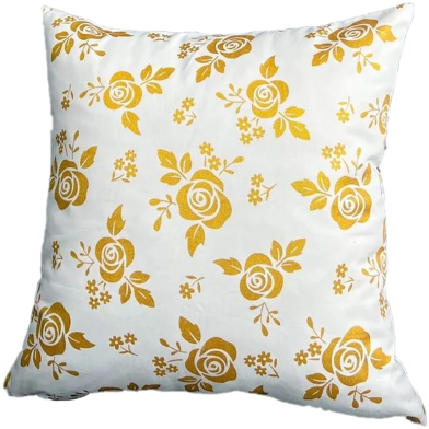 Premium Cotton Cushion Cover Gold Sparkle 14x14 Inch image