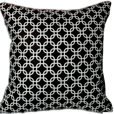 Premium Cotton Cushion Cover Silver Sparkle 20x20 Inch image