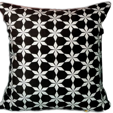 Premium Cotton Cushion Cover Silver Sparkle 20x20 Inch image