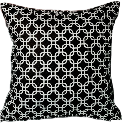 Premium Cotton Cushion Cover Silver Sparkle 18x18 Inch image