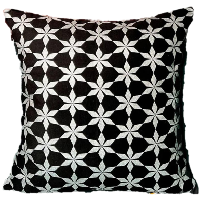Premium Cotton Cushion Cover Silver Sparkle 14x14 Inch image