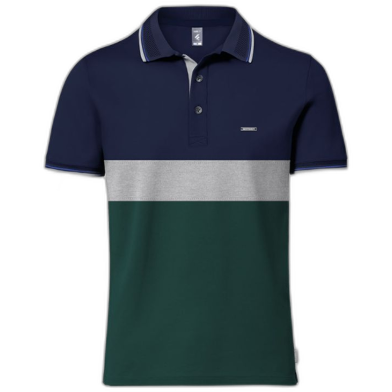 Premium Designer Edition Double PK Cotton Polo - Mesmeric image