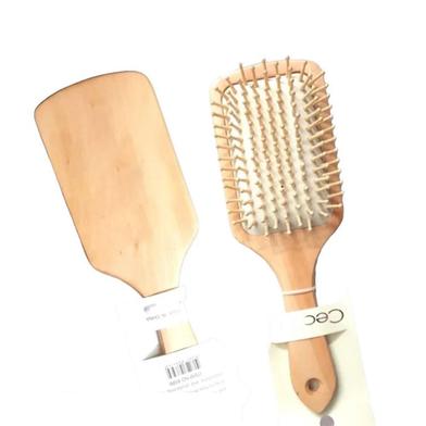 Premium Fashion Paddle Cushion Wooden Hair Brush/Comb-1pcs image