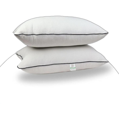 Premium Quality Fiber Head Pillow White 18x28 Inch image