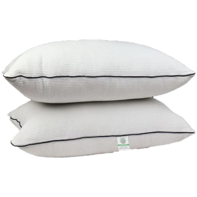 Premium Quality Fiber Head Pillow White 16x22 Inch image