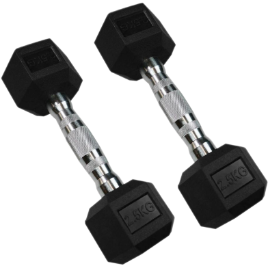 Premium Quality Hex Dumbbell 2.5 Kg- 1 Pair image