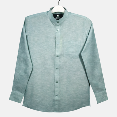 Rabbit Premium Quality Men’s Oxford Cotton Band collar Shirt JS 235 image