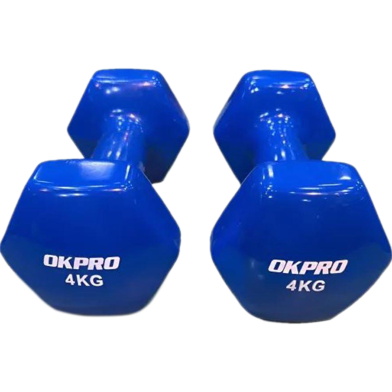 Premium Quality OK PRO 4Kg Vinyl 1 Pair - Blue image