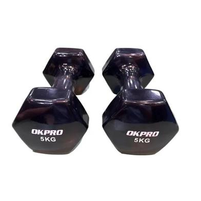 Premium Quality OK PRO 5Kg Vinyl 1 Pair - Black image