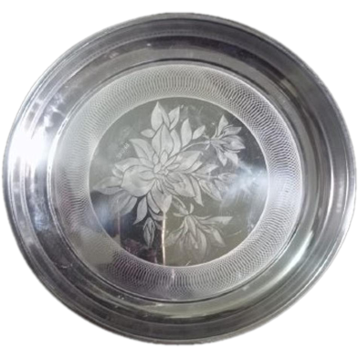 Premium Quality Stainless Steel Lunch Plate Big Size image