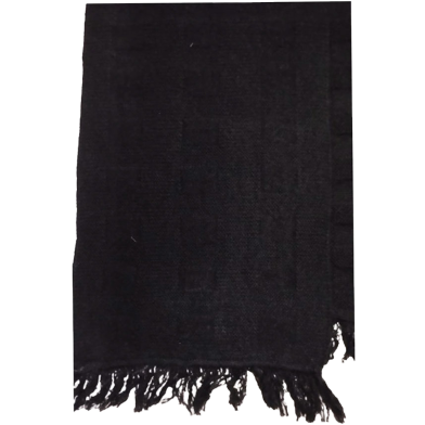 Premium Quality woolen Muffler For Men's and Women's - Black image