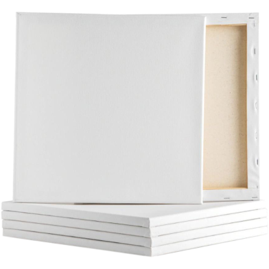 Premium White Canvas 5x5 Inch - 3 Pcs image