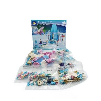 Princess Ice and Snow Play and Learn Educational Blocks For Kids (lego_light_KY98717_327pcs) image