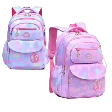 Princess Satchel Waterproof Washable Backpacks for Girls School Bag image