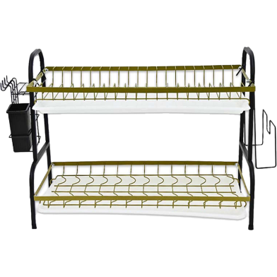 Proclean 2 Layer High-Strength Metal Kitchen Dish Rack image