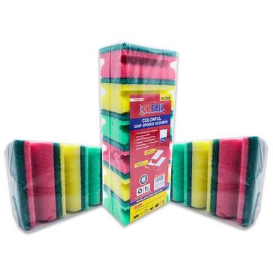 Proclean Colorful Grip Sponge Scourer - 12 Pcs Pack image