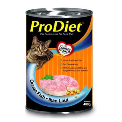 Prodiet Can Wet Cat Food Ocean Fish In Jelly 400g image