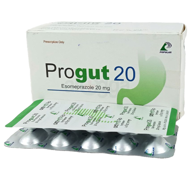 Progut 20 mg 10's Strip Capsule image