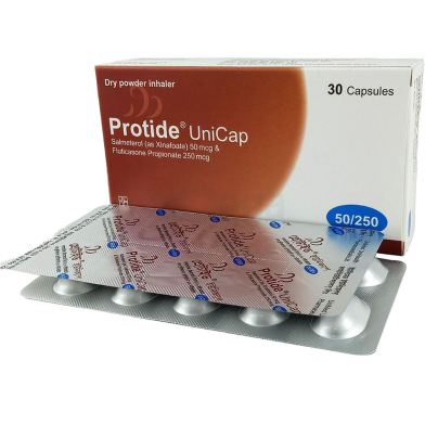 Protide 50 mcgPlus 250 mcg Inhalation Capsule image