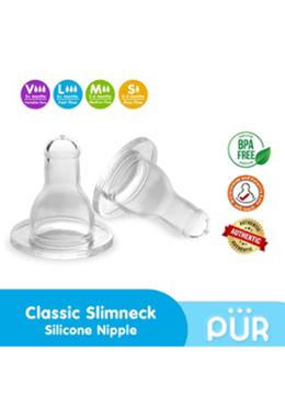 Pur Classic Slim Neck Silicone Nipple L image