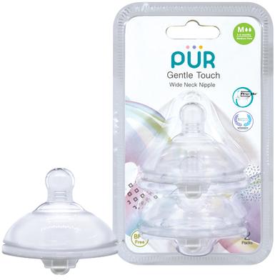 Pur Gentle Touch Wide Neck Nipple (2pc-M) image