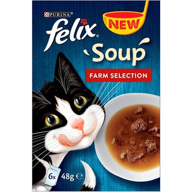 Purina Felix Cat Soup Farm Selection in Jelly - 48gm - 6Pcs image