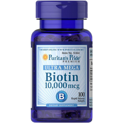 Puritan's Pride Biotin 10000mcg - 100 counts image