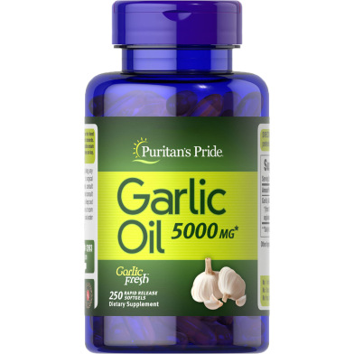 Puritan’s Pride Garlic Oil 5000 mg 250 Softgels image