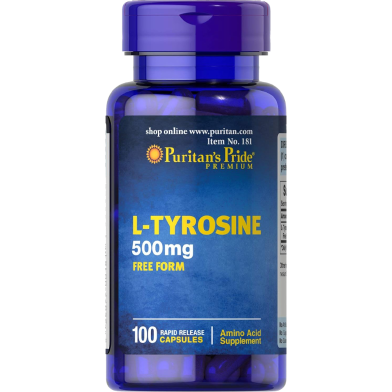 Puritan’s Pride L-Tyrosine 500 mg 100 Capsules image