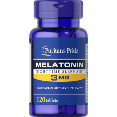 Puritan’s Pride Melatonin 3mg 120 Tablets image