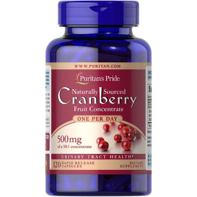 Puritan's Pride One A Day Cranberry 500mg - 120 Capsules image